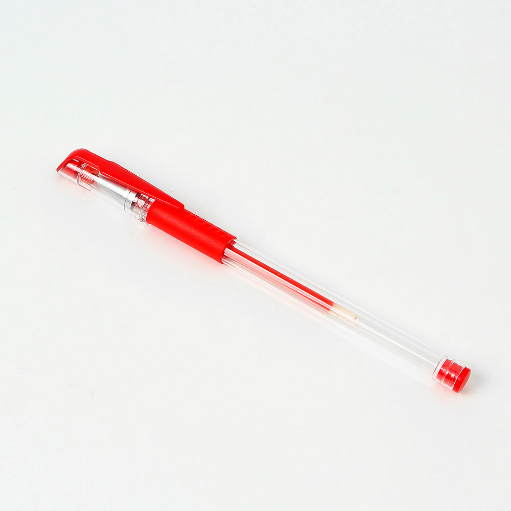 에이스 중성 볼펜 빨강 100p 세트(0.5 mm) (레드) 빨간 빨간펜 빨강펜 색깔펜 - 상품 이미지