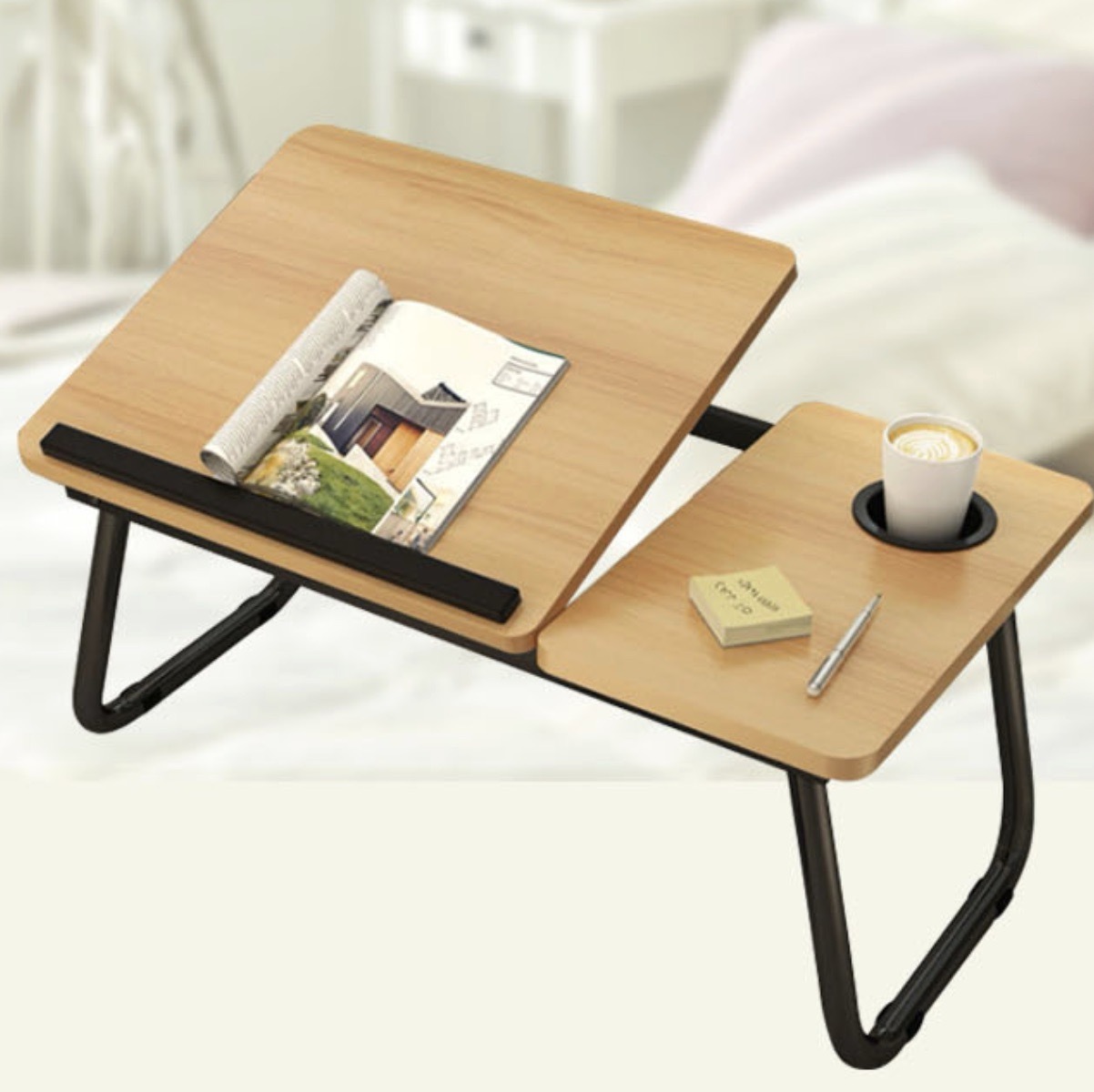 각도조절좌식테이블 접이식원목테이블 좌식책상