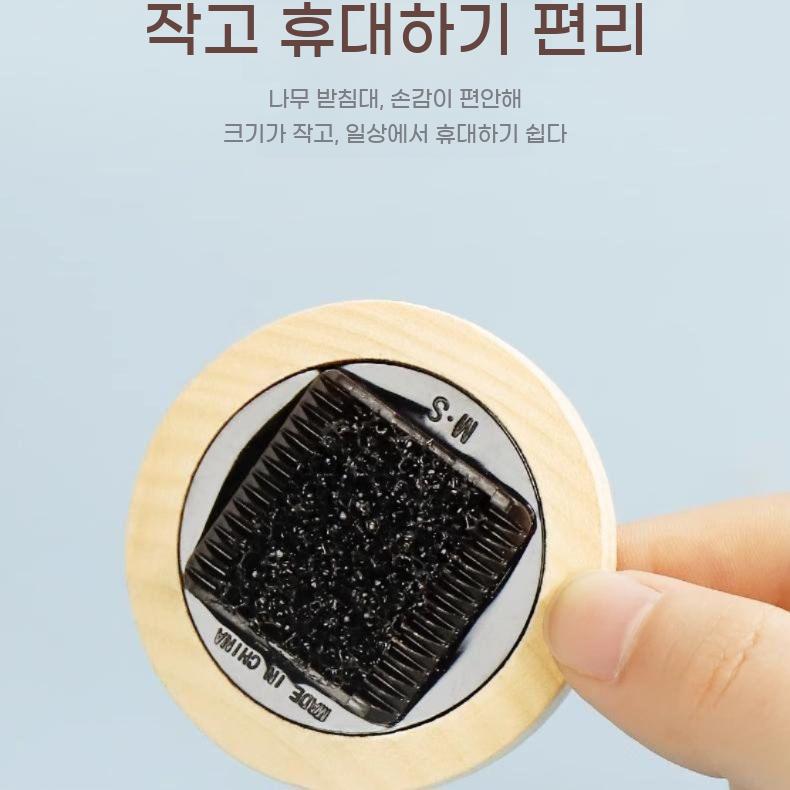 활 브러시 바이올린 로진 목재 휴대용 원형 테일 도구 헤어 빗 첼로 비올라 보우 털 - 상세 이미지 4