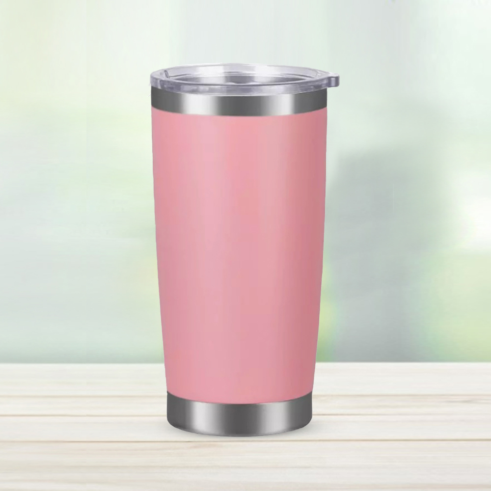 콜드원 밀폐 뚜껑 보온보냉 텀블러( 550 ml) (핑크) 데일리 핸들 보온병 보냉병 - 상품 이미지