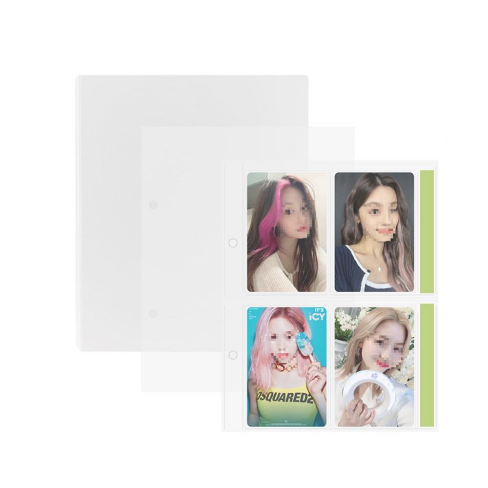 포카 바인더 카드북 3인치 4블록X 50 페이지 포토 앨범 수집 콜렉트북 폴라로이드 - 상품 이미지