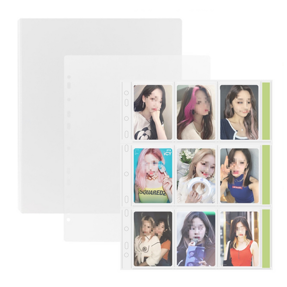 포카 바인더 카드북 3인치 9블록X 50 페이지 포토 앨범 수집 콜렉트북 폴라로이드 - 상품 이미지