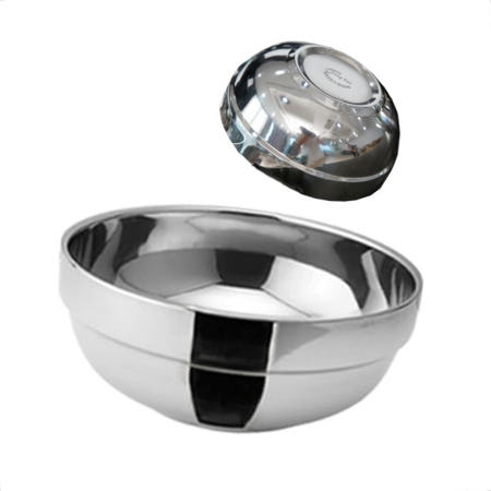 HW마트 협력사 HW마트 식당 백반집 공기밥 튼튼한 스테인리스 원형 그릇 특대