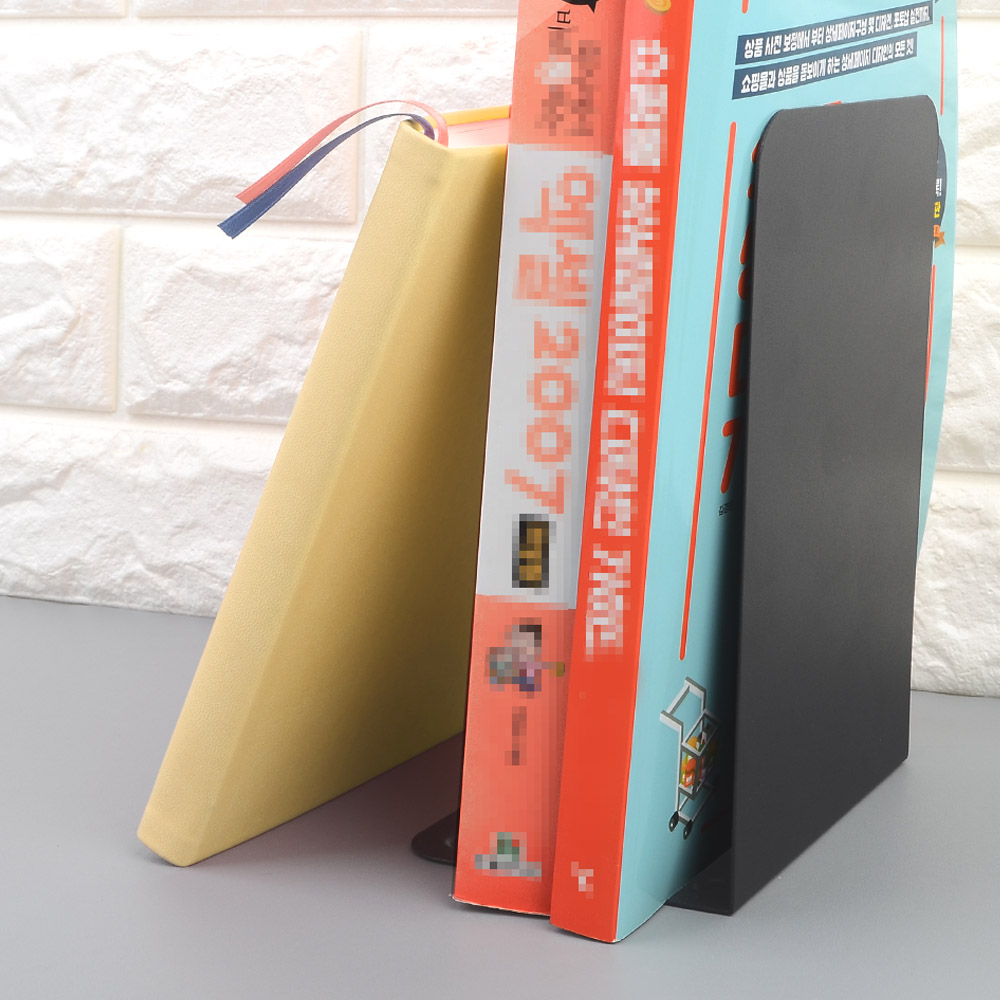 1X3개 책진열대 클래식 L형 북엔드 2P 책꽂이 bookend z3005 철제 북앤드 - 상품 이미지