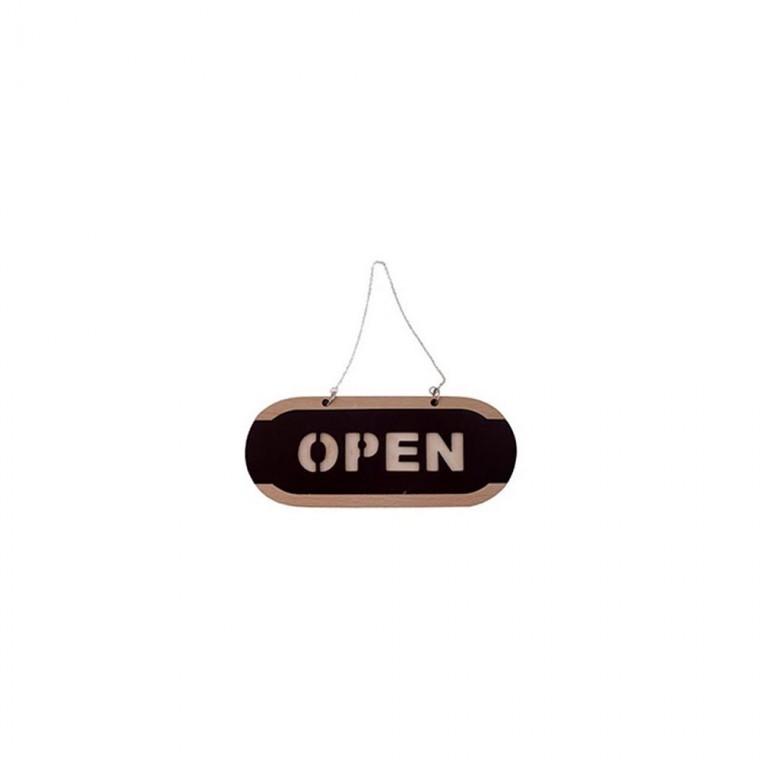 나무표지판 걸이형표지판 OPEN CLOSED 6702 - 메인 이미지