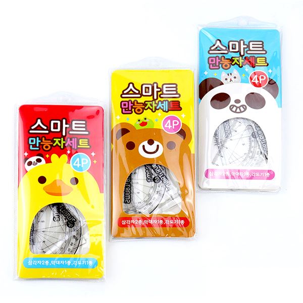 1000원X 24개 스마트만 능자 세트 커팅방 안자 컷팅자 모닝글로 리자 금속자 커팅자 - 상품 이미지