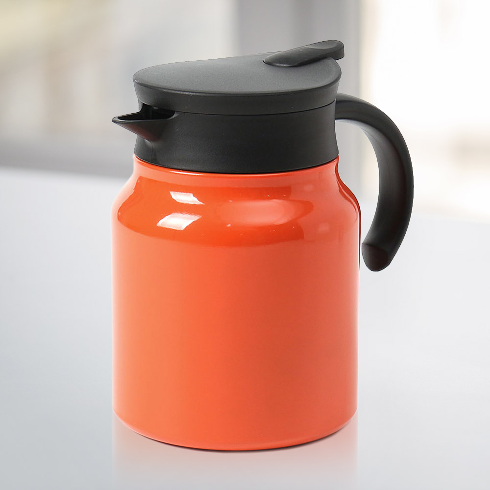 웨어티 이중진공 보온 주전자( 900 ml) (오렌지) 보온보 냉주 보냉 공보 온주 - 상품 이미지