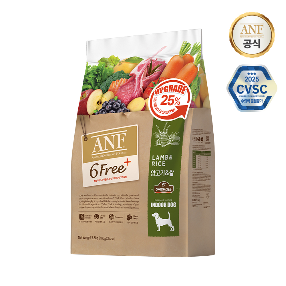ANF 식스프리플러스 인도어 독 양고기&쌀 5.6kg