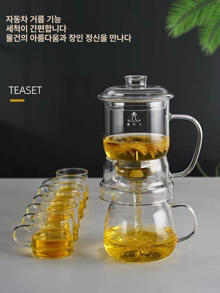 내열 티포트 찻주전자 인퓨저 다도 티 세트 카페 차우리기 - 상세 이미지 2