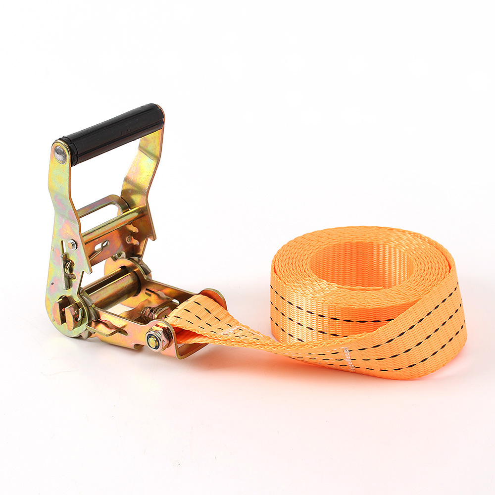 트럭 적재함 화물 고정 라쳇바(4M) (폭 38 mm) 로프 짐고정 탄력바 고정바 벨트 - 상품 이미지