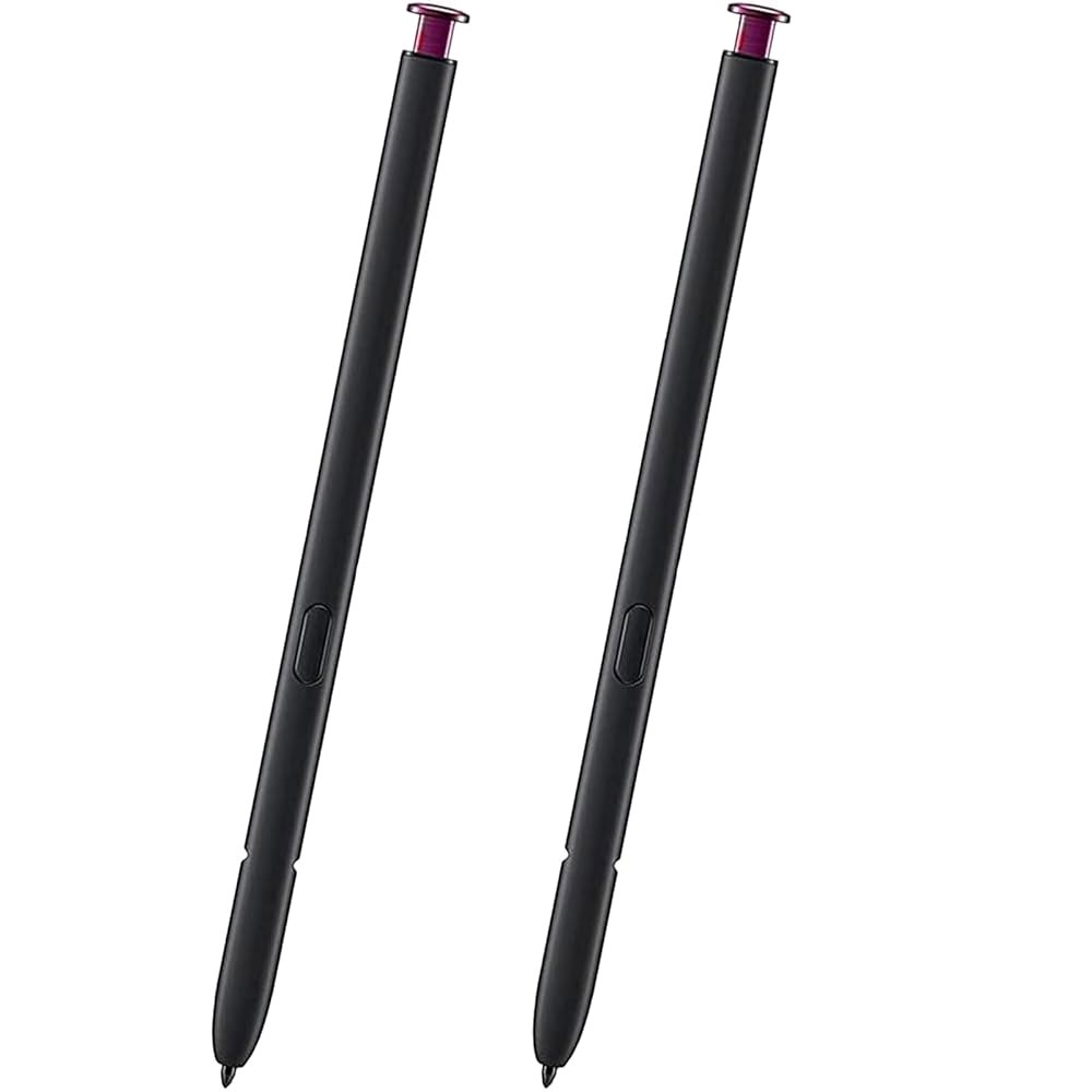 삼성 갤럭시 호환 S22 울트라 5G 6.8인치 SM-S908U를 위한 2팩 S 펜 교체(버건디) 모든 버전의 블루투스가 없는 스타일러스 펜(버건디) - 상품 이미지