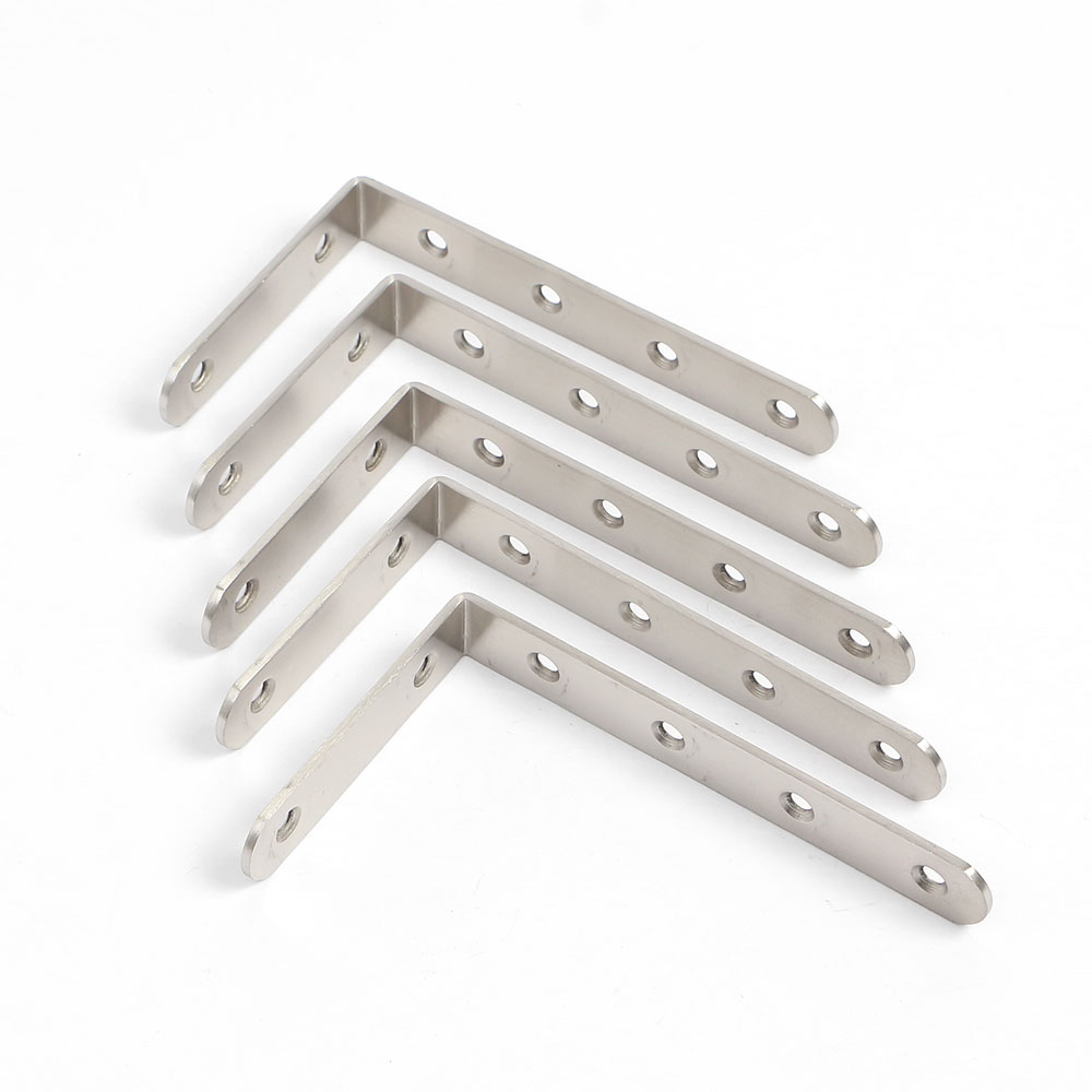 영달 철물 스텐 꺽쇠 코너철 10p (125x 75 mm) 보강철 선반 선반대 막꺽쇠 - 메인 이미지