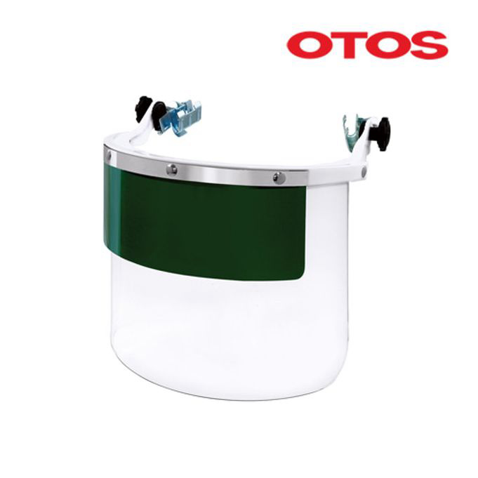 오토스 보안면 페이스 쉴드 보호구 안전모 부착형 투명 마스크 otos 보안경 용접면 - 상품 이미지