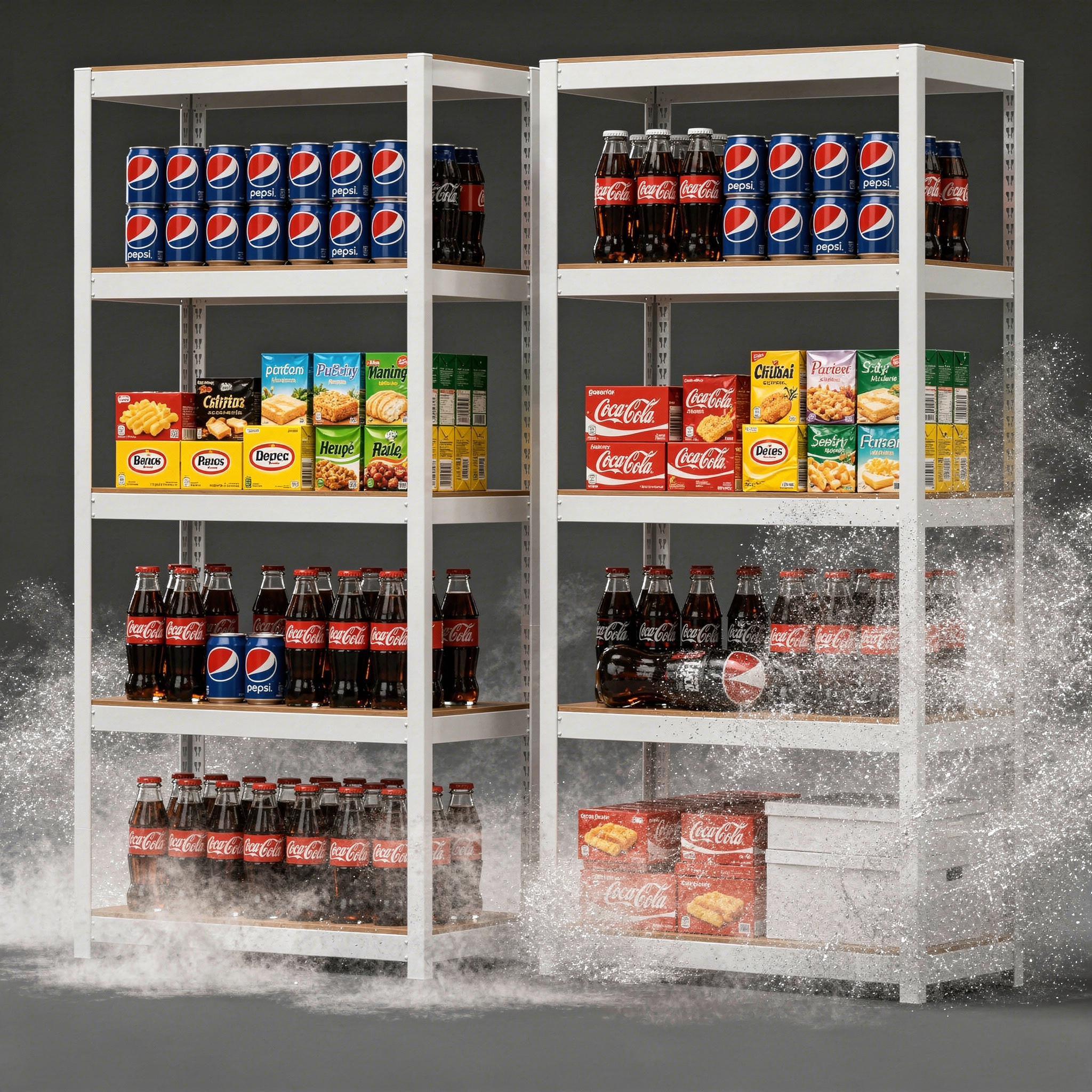 코스트코선반 스피드랙 철제선반 조립식 앵글 베란다 창고 무볼트 건조기 3030605단