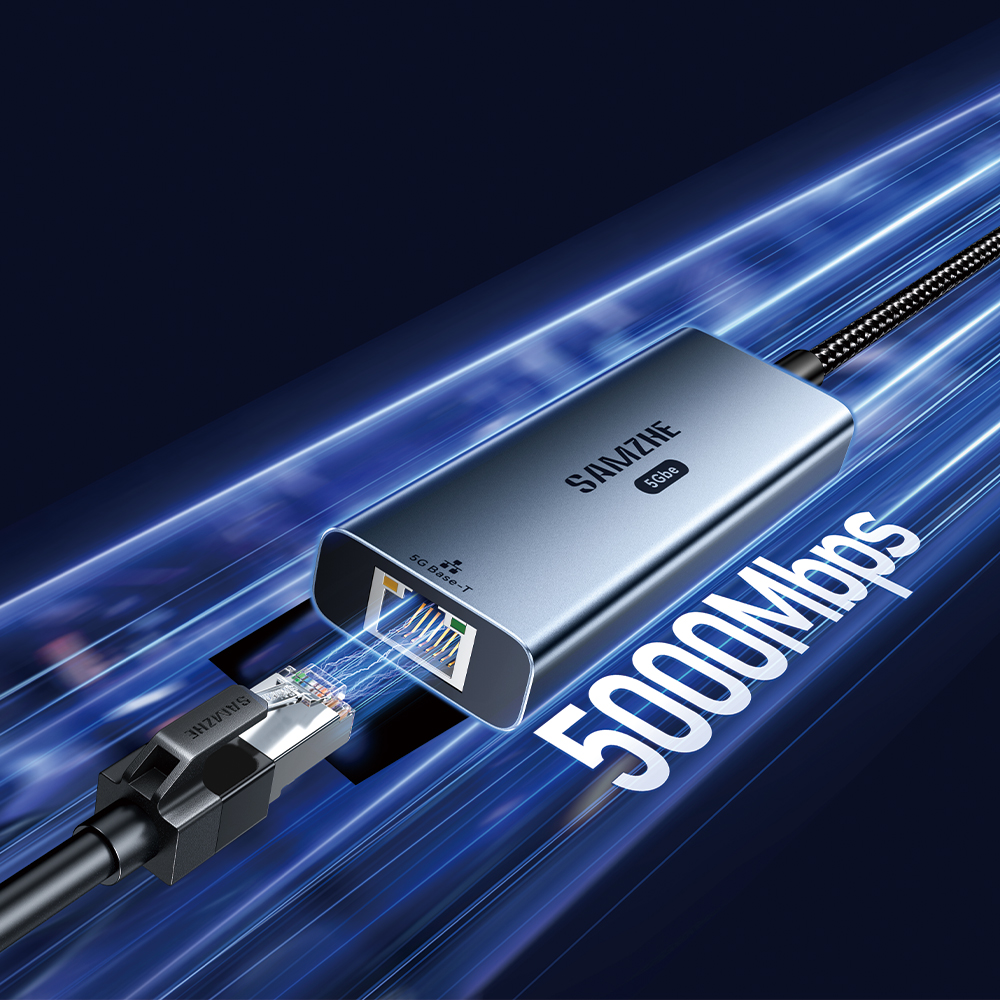 삼지 5 기가비트 USB C타입 외장형 랜카드 젠더 어댑터 CRX05 - 상세 이미지 2