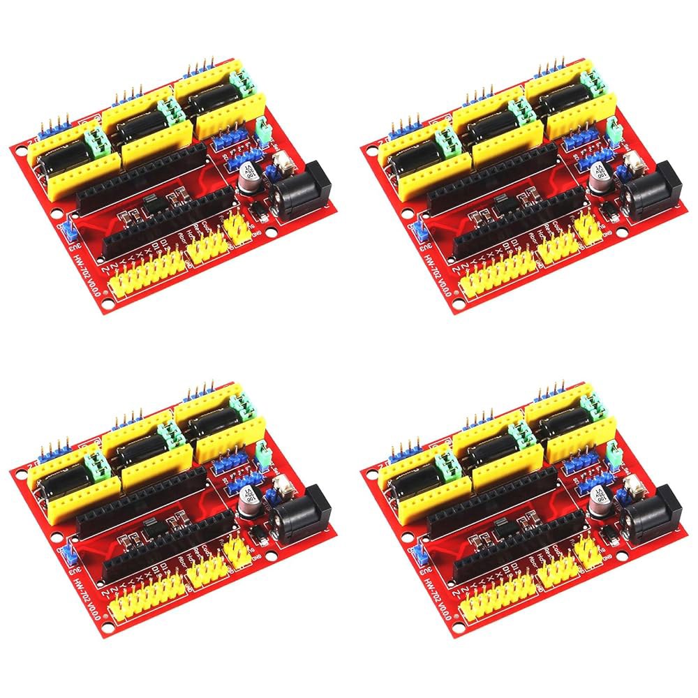 ACEIRMC 4pc CNC Shield V4 판화 기계, 아두이노 나노 3.0 / A4988 드라이버 확장 보드 모듈과 호환 3D 프린터 DIY 키트용 - 상품 이미지