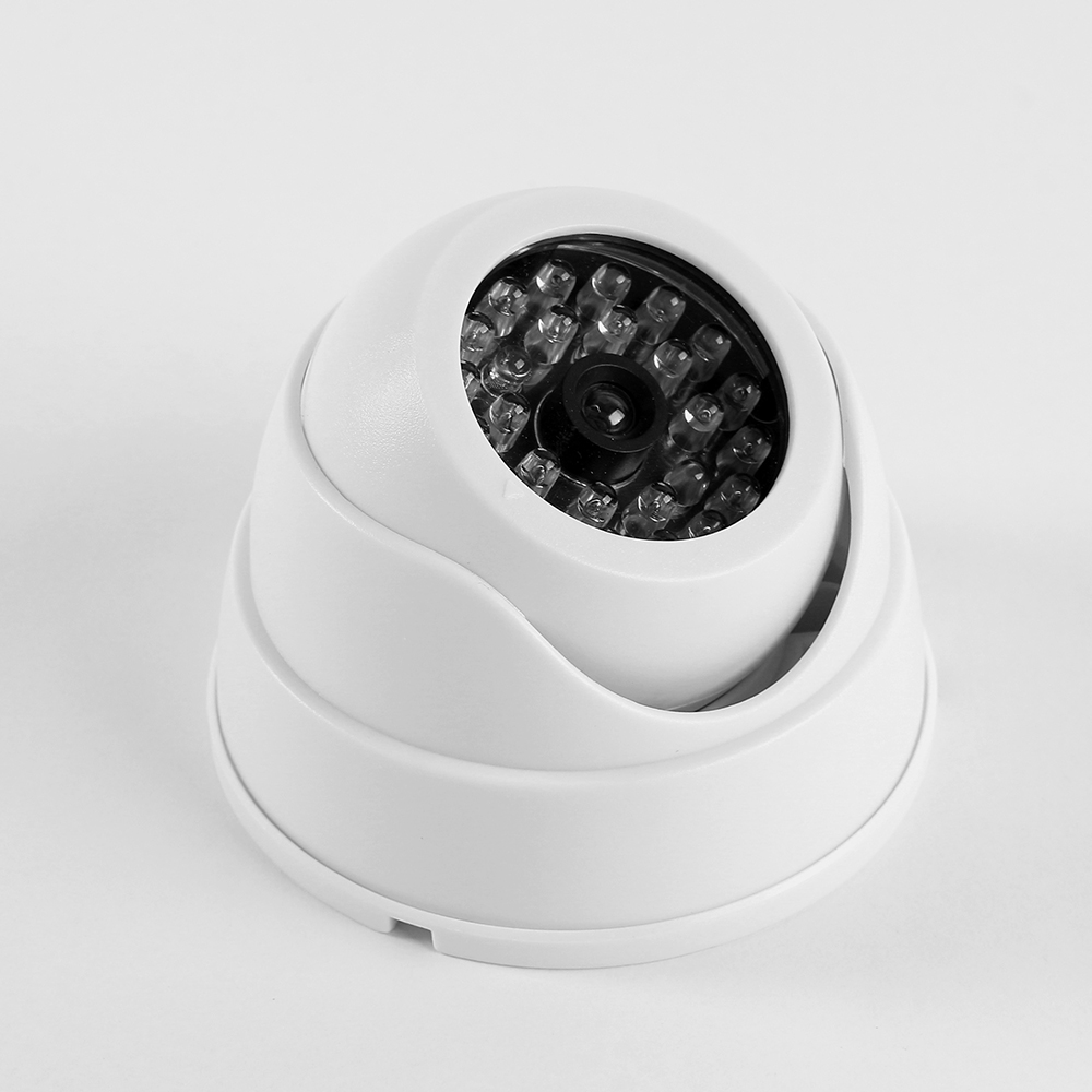 모형 가짜 CCTV 돔카메라 (화이트) 감시 돔형 방범용 - 상품 이미지