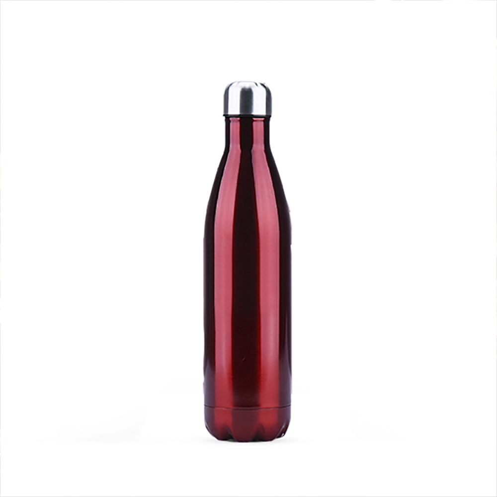 500 ml 스텔라 유광 보온병 물병 (레드) 휴대 보냉 원터치 보온보 냉병 휴대용 - 상품 이미지