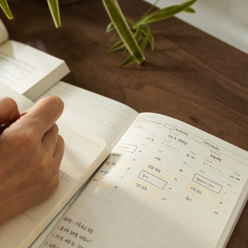 불렛저널 만년 다이어리 위클리 감사 일기장 업무용 다이어리 6개월 필유어데이 베이식 상세 이미지 6