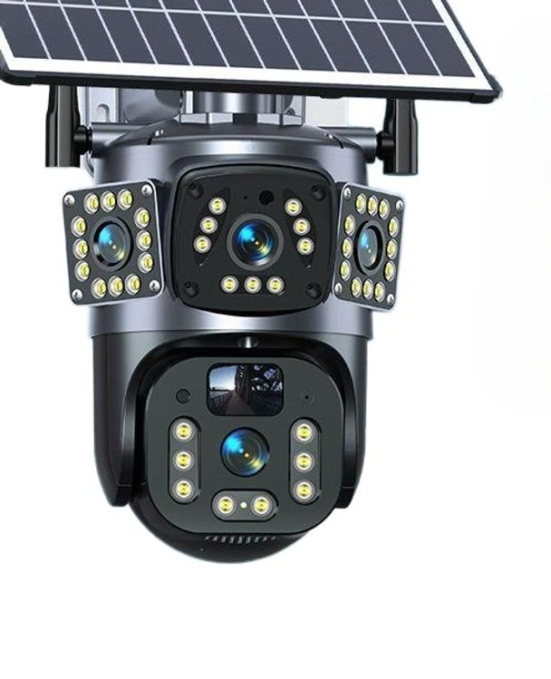 태양광 CCTV 무선 홈캠 방수 감시카메라 야외 보안 태양열 - 상품 이미지