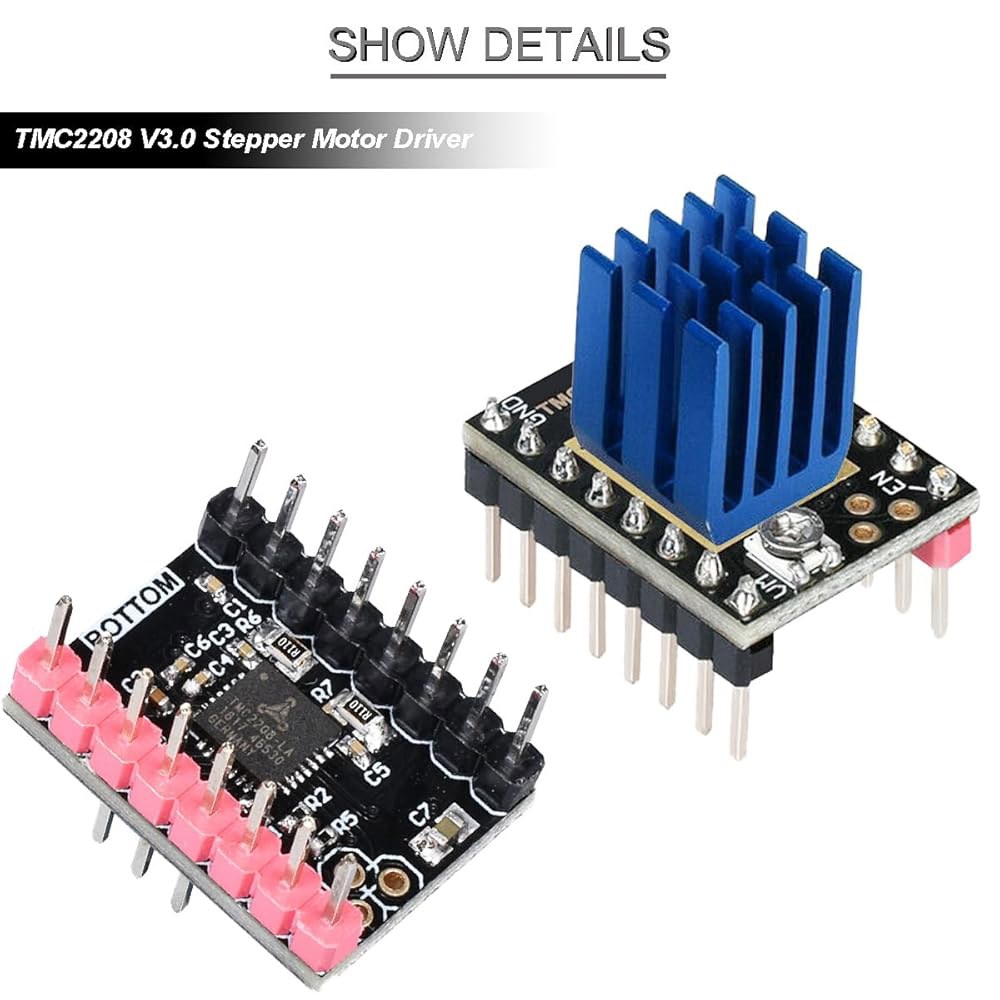 DKARDU 6개 TMC2208 V3.0 스테퍼 모터 드라이버 모듈 UART 모드 음소거 드라이버(BTT 옥토퍼스 SKR V1.4 터보 만타 M4P / 8P 3D 프린터 마더보드용 - 상세 이미지 2