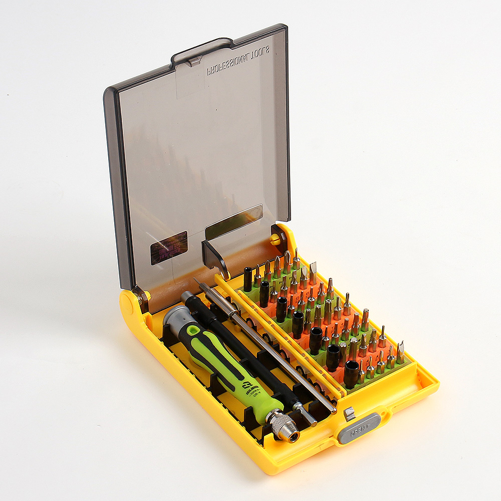 정밀 드라이버 세트 45 종 멀티 비트 수리용 도라이버 십자드라이버 일자 공구 수공구 - 상품 이미지
