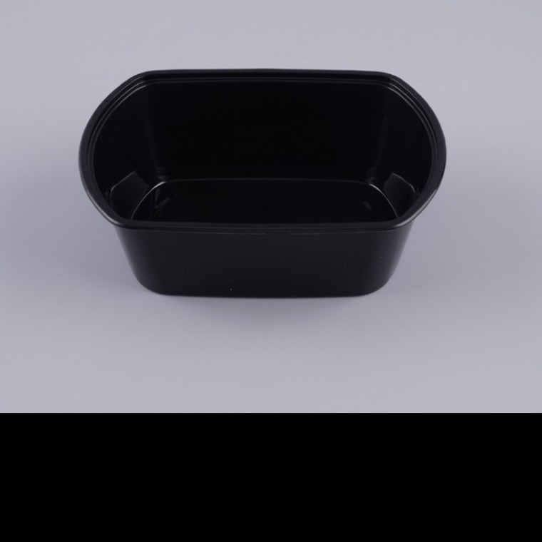 W-21373 파스타 샐러드용기 (680ml/블랙) 300개 세트 - 상품 이미지