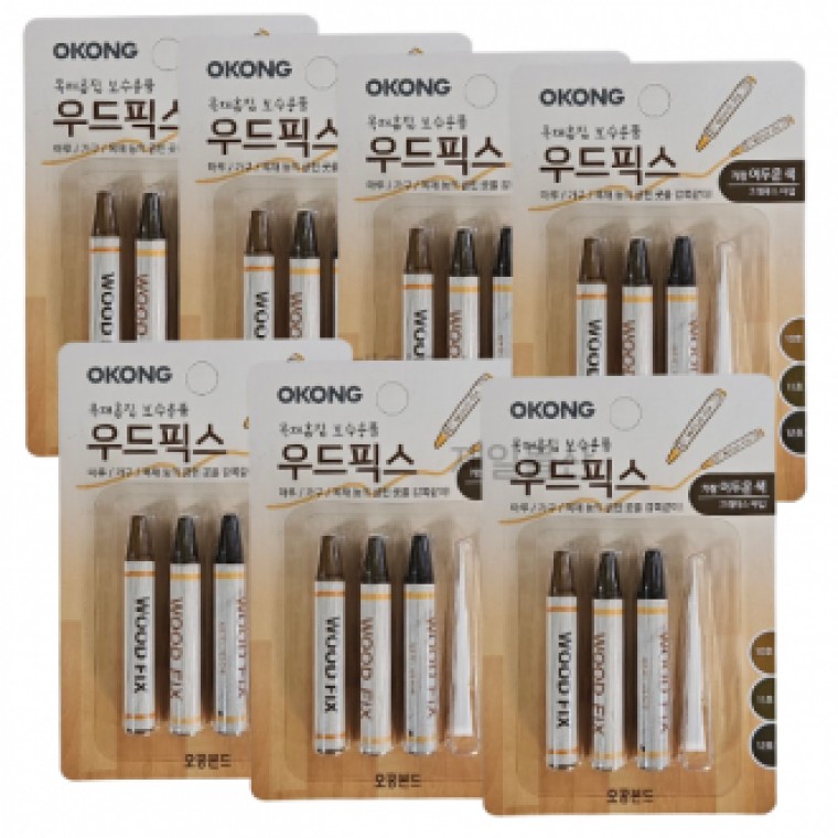 오공 우드픽스 가장어두운색 누구나 쉽게 목재 보수 7개 - 메인 이미지