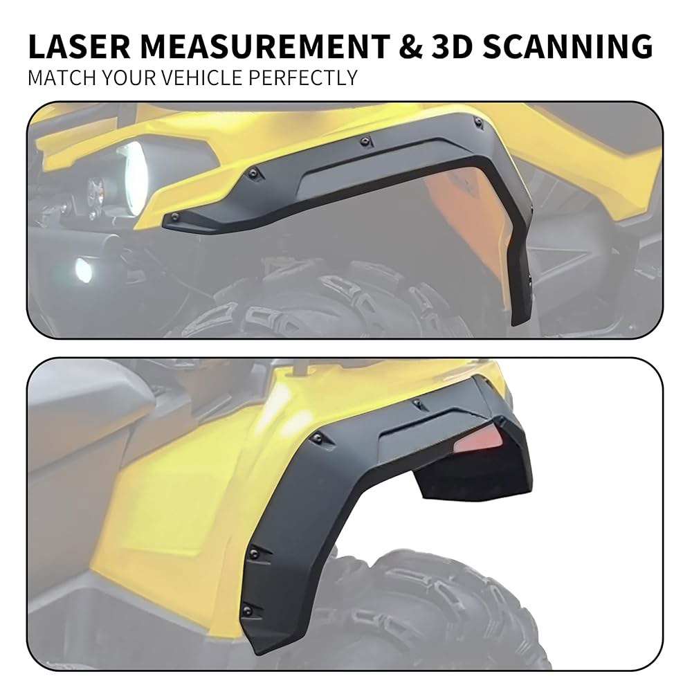 SAUTVS Can-Am Outlander 450 500 / 전면 MAX (6개, 450/500 570용 튼튼한 액세서리용 Can 펜더 EFI 후면 L 2015-2023 570 - 상세 이미지 3