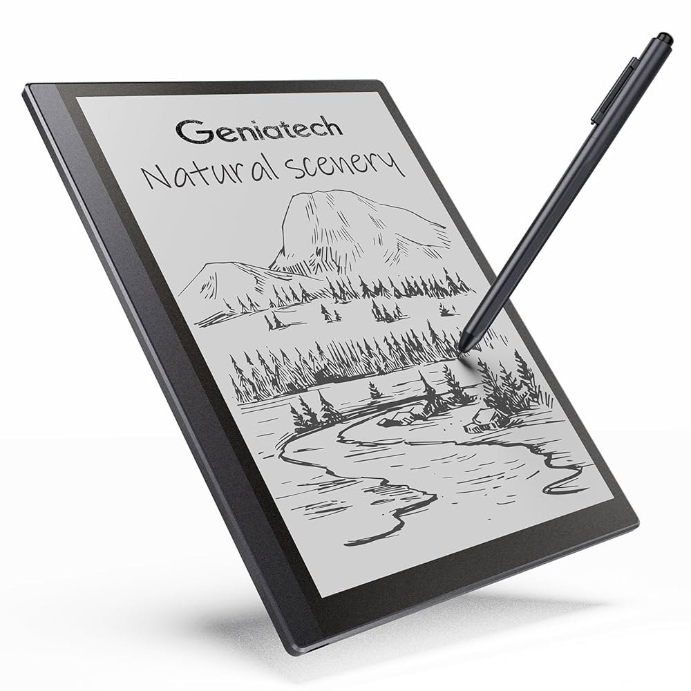 Geniatech Cloudnote 슬림 10.3인치 디지털 노트북, 전자책 읽기 및 쓰기용 E 잉크 태블릿 메모장, 2025년 227ppi 리더 장치, 5.3mm 초박형(회색) - 상품 이미지