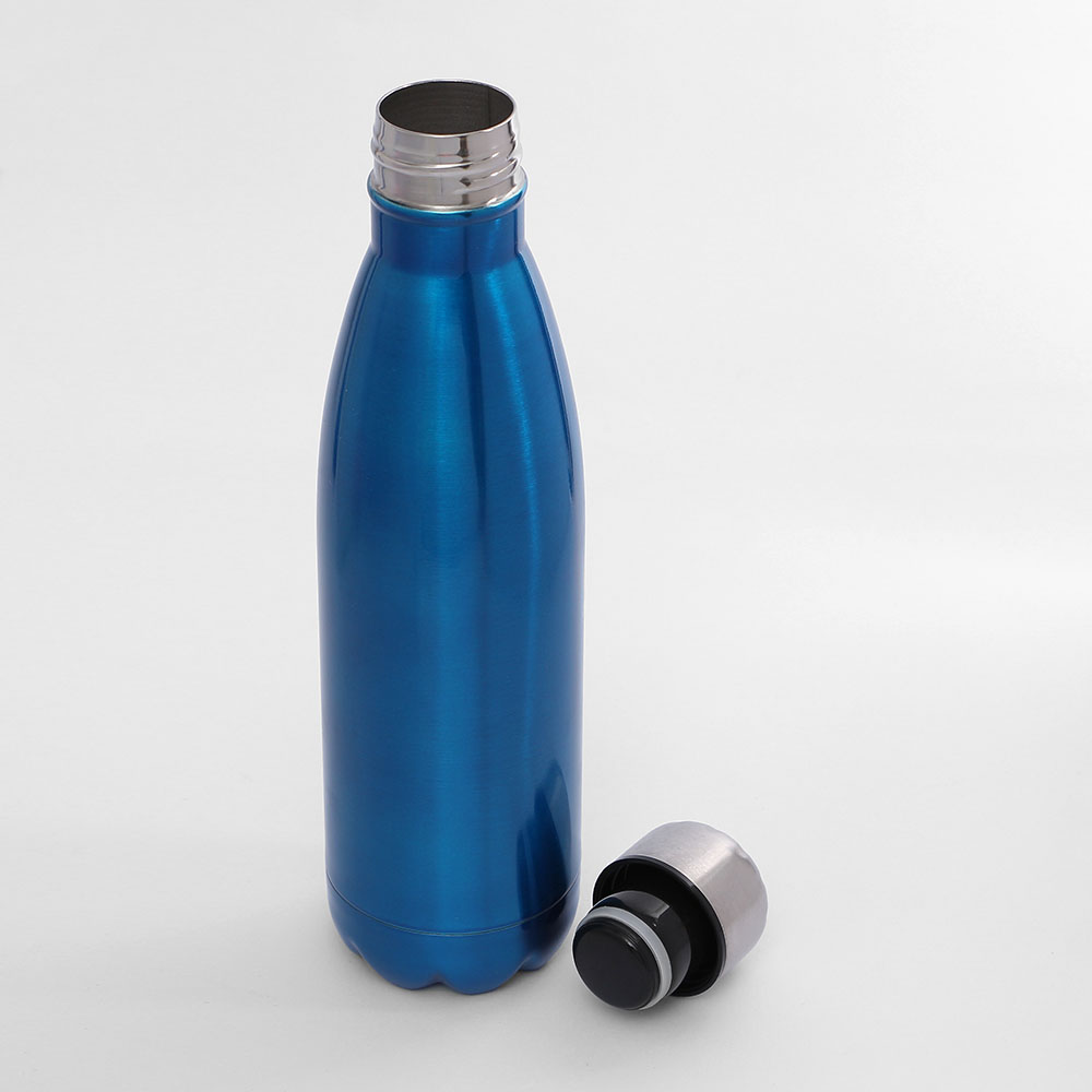 스텔라 유광 보온병 물병 (500 ml) (블루) 휴대 보냉 원터치 보온보 냉병 휴대용 - 메인 이미지