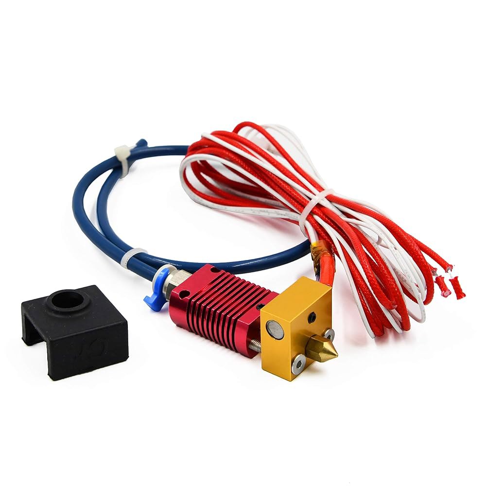 크리알리티 엔더 3 /Pro /V2 3D 프린터 조립 압출기 MK8 핫엔드 키트 24V, 0.4mm 노즐 업그레이드, 저마찰 크리알리티-염소 튜브 포함 - 상세 이미지 2