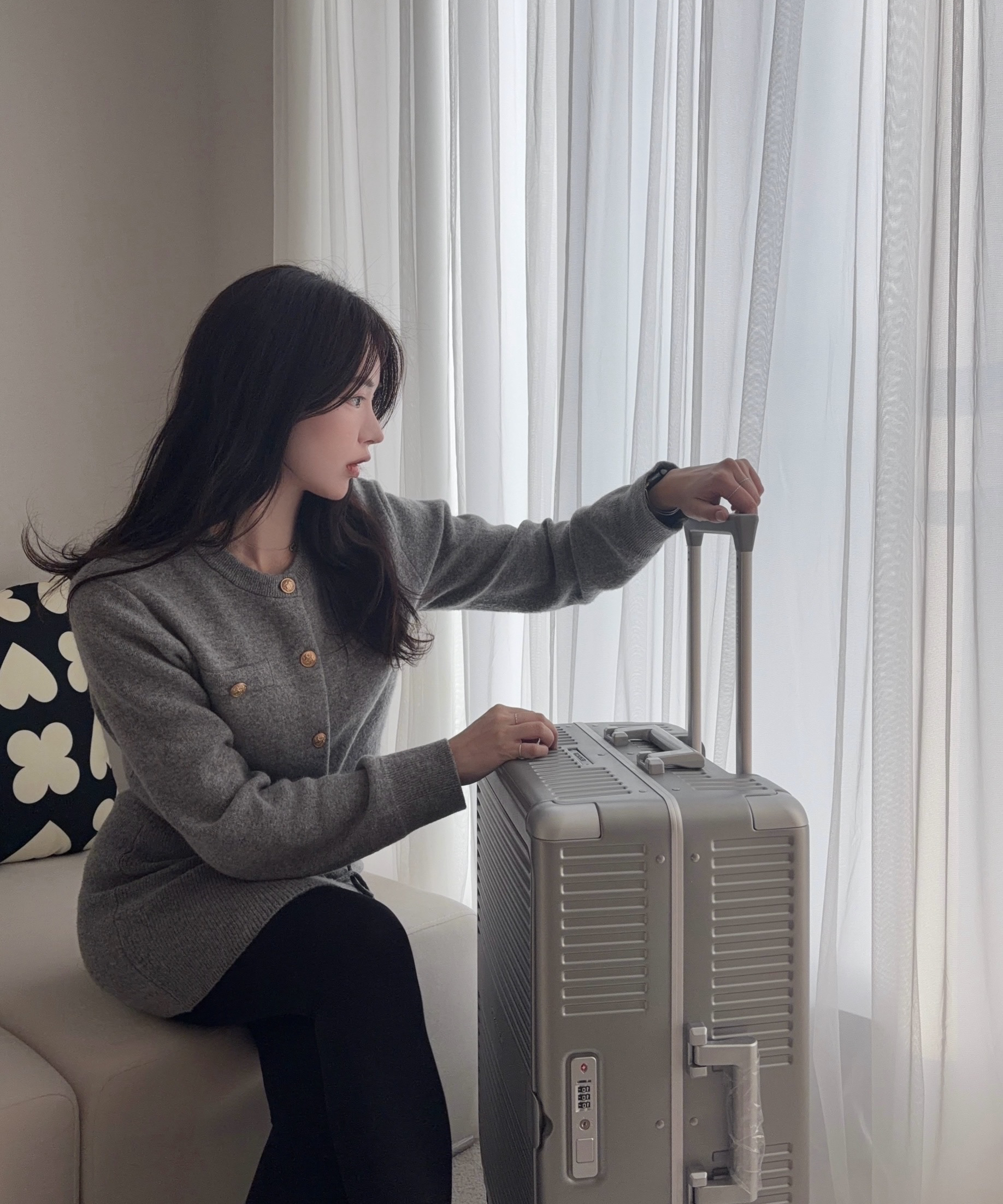 에스로체 디오픈 원터치 전면오픈 전면개방 위로열리는 PC 튼튼한 금고형 확장형 캐리어. - 상세 이미지 4