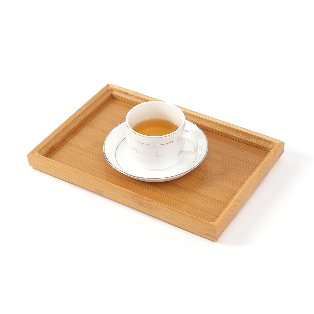 쿠킹홈 대나무 사각 쟁반 원목 트레이 (소 ) (28x 19 cm) 우드 카페 서빙 - 메인 이미지