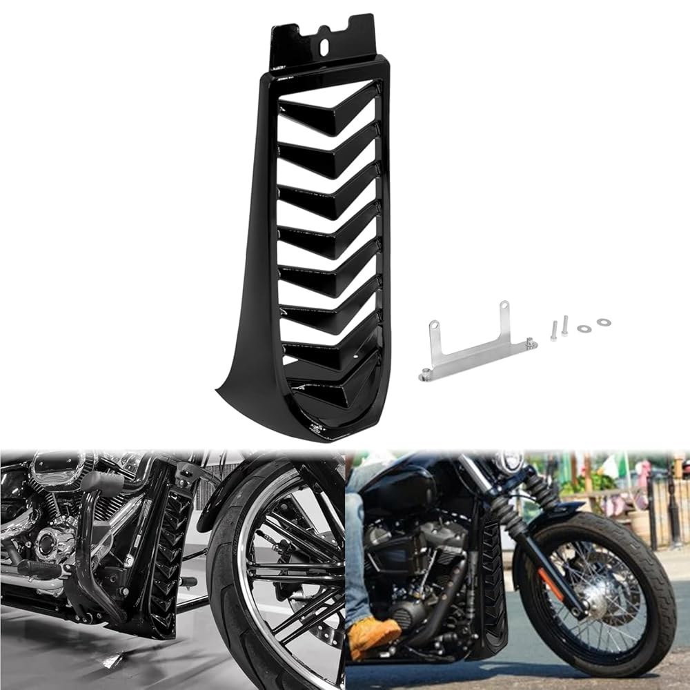 HCmotorku 오토바이 전면 턱 페어링 스트리트 하단 FXBR 스포일러 FXFB FXBB 팻 소프테일 커버 아웃 블랙) 브레이크 할리 밥 (글로스 2018-2024 FXBRS - 상품 이미지