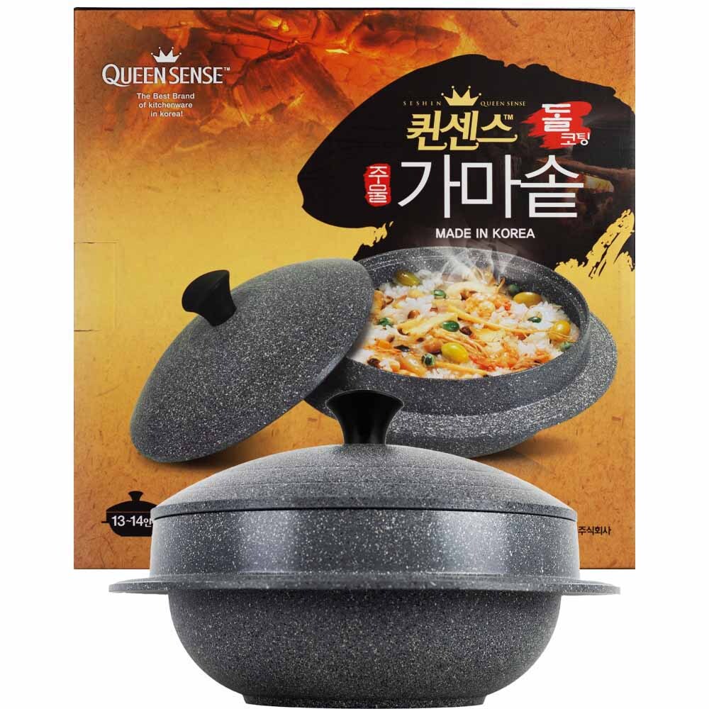 세신퀸 센스 돌 가마솥 26 cm 밥솥 뚝배기 인덕션 냄비 미니 가마솥밥 - 상품 이미지
