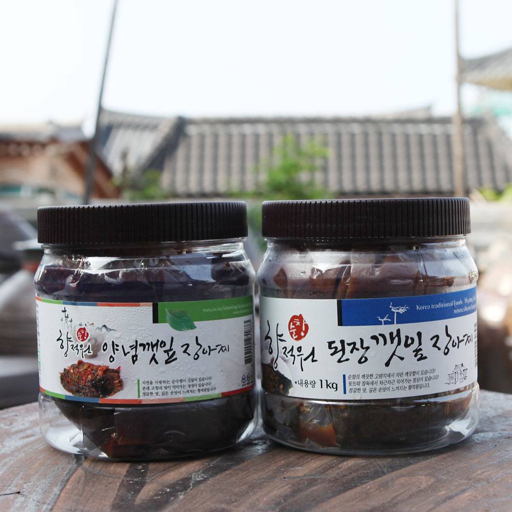 양념 깻잎장아찌 500g 맛있는 국산 반찬 순창 향적원 - 상세 이미지 4