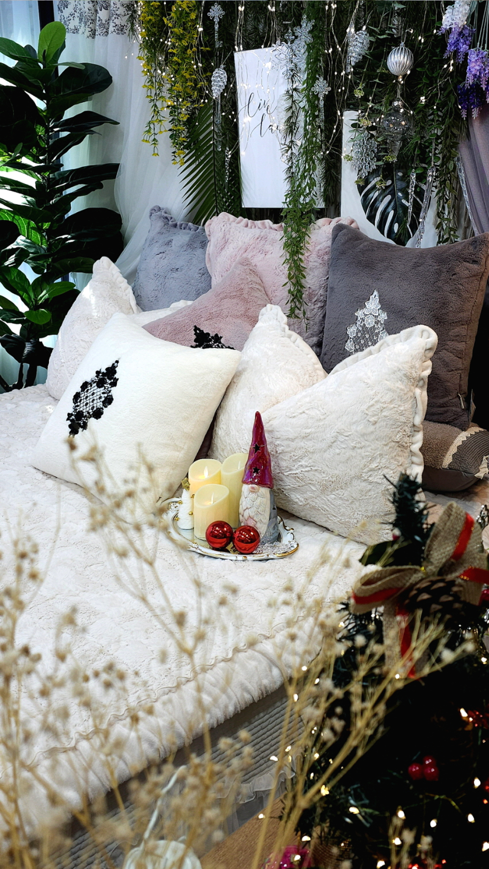 데일리 극세사패드 겨울 극세사침대패드 고정밴드 제작