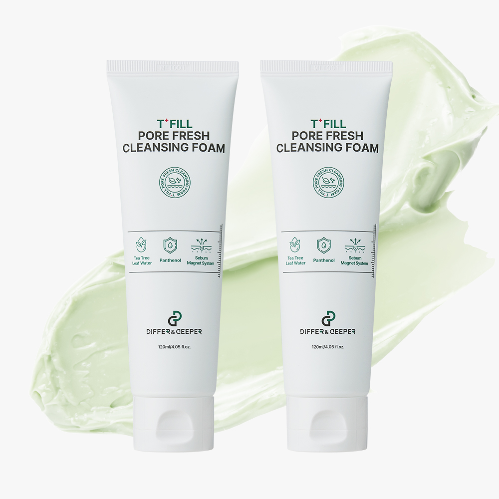 디퍼앤디퍼 올인원클렌저 포어 프레쉬 클렌징 폼 모공케어, 120ml, 2개 - 상품 이미지