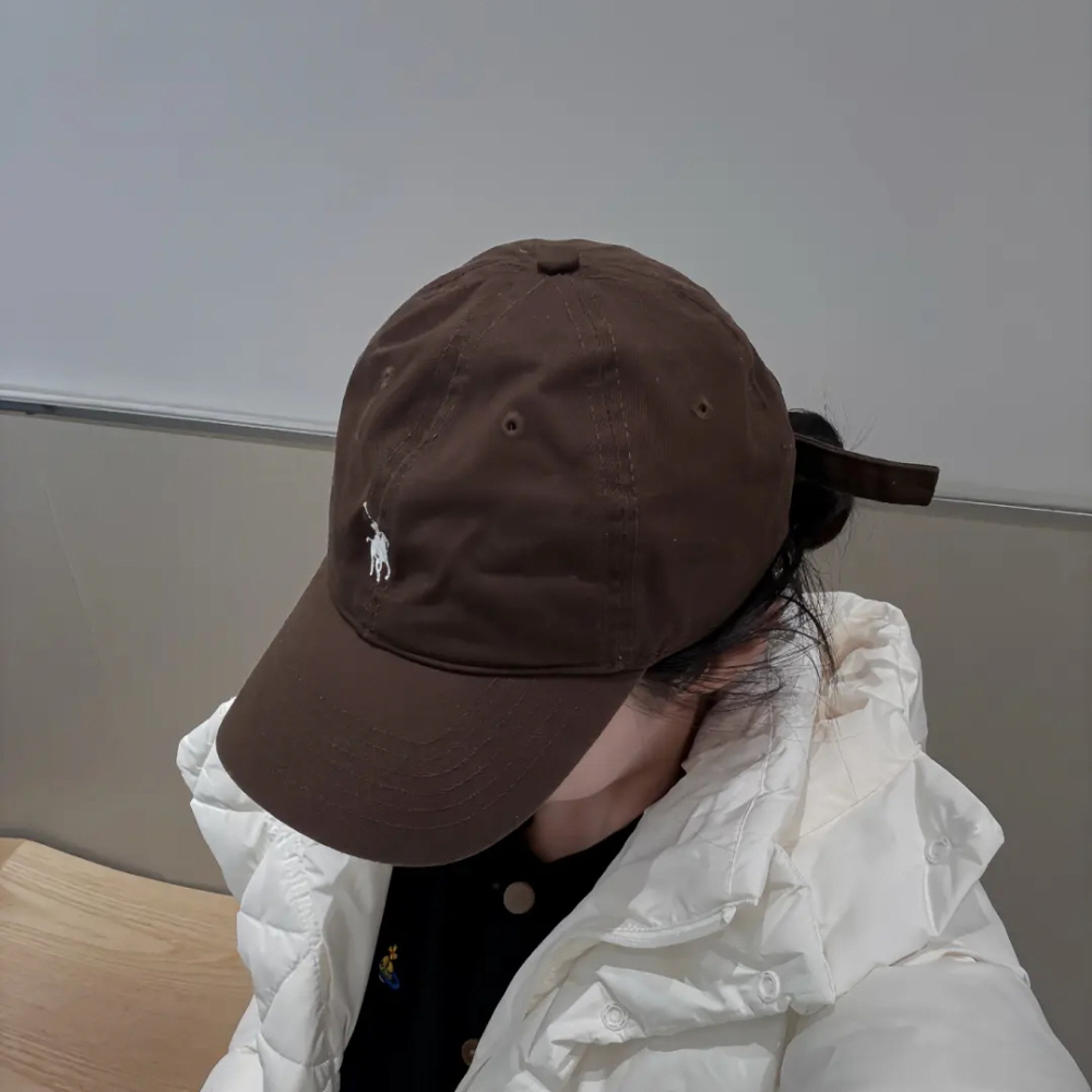 폴로 랄프 로렌 코튼 치노 모자 베이스볼 캡 쿠퍼 브라운 710667709058 - 상품 이미지