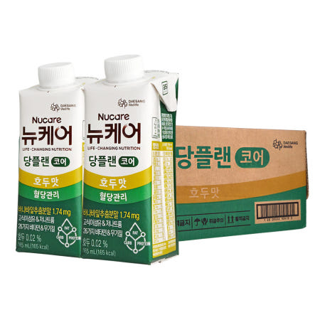 뉴케어 당플랜 코어 호두맛 165ml 24팩 혈당관리 당뇨식 균형영양식