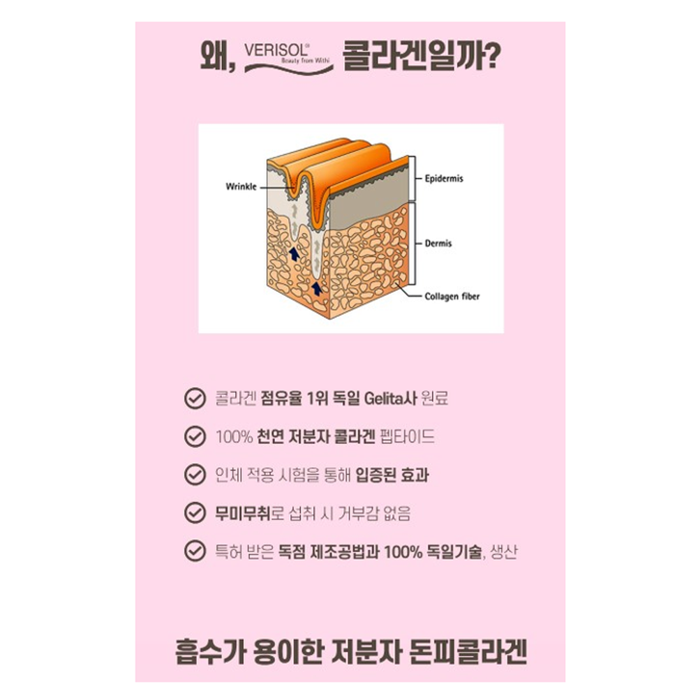 탱탱한 피부 병원용 천연저분자 고햠량 콜라겐 펩타이드 4500mg 글루타치온 쁘띠나인플러스 - 상세 이미지 3