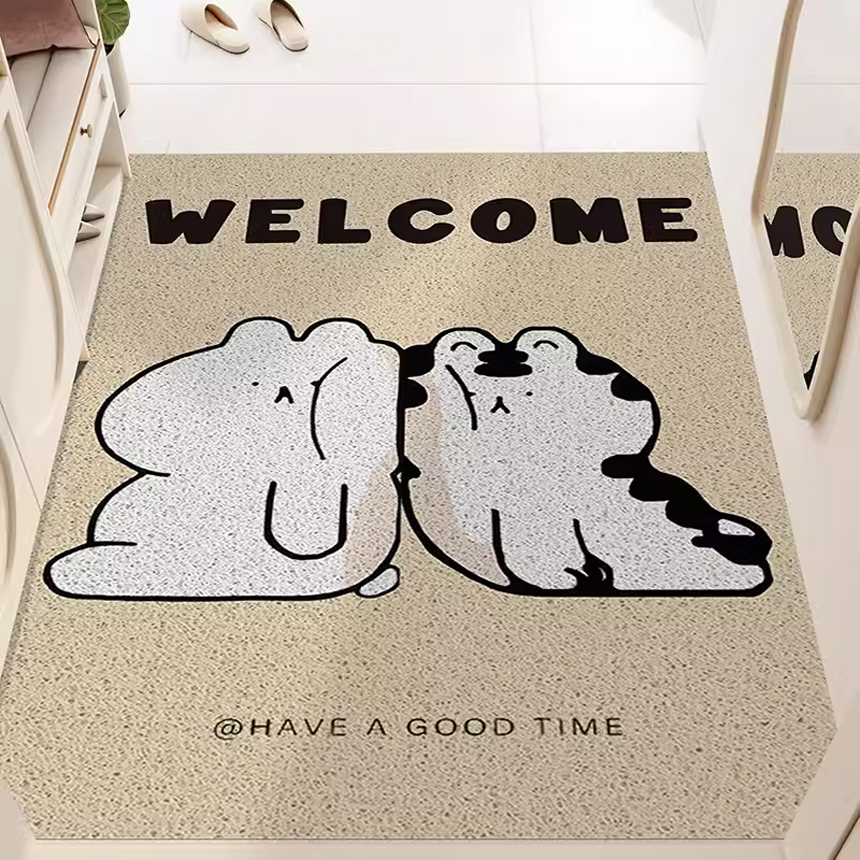 퍼피 현관 코일 매트 집 신발장 발판 바닥 베란다 카페트 사무실 출입구 60x90cm