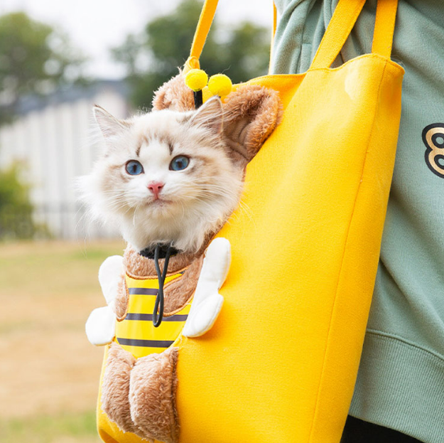 PET 고양이 산책 가방 포대기 슬링백 외출 이동장 - 상품 이미지