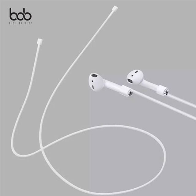 bob 에어팟용 실리콘 넥 스트랩 홀더 케이블 분실방지 bob에어팟스트랩 - 메인 이미지