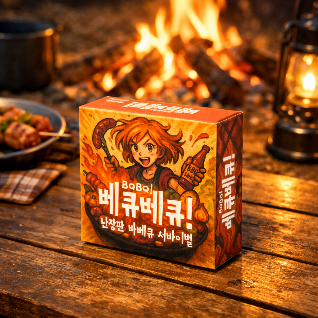 베큐베큐 바베큐 보드게임 캠핑 쉬운 카드 커플 2인 4인 6인 - 상세 이미지 2