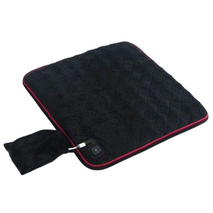 온열방석 보조배터리 장판 난방 전기매트 탄소매트 전기 5V USB 브라운 (두께 3cm) 45x45cm - 상세 이미지 4