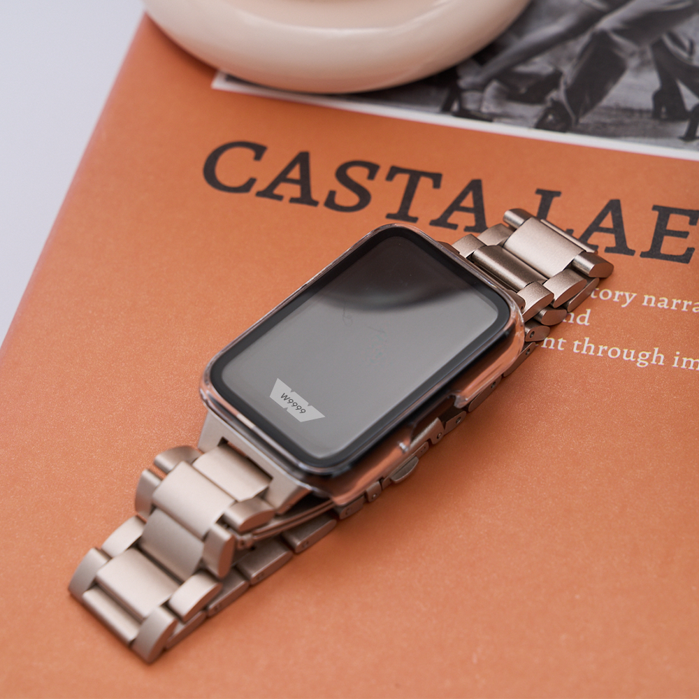 우먼스9999 갤럭시핏3 메탈스트랩 호환 밴드 시계줄 줄질 제품 이미지