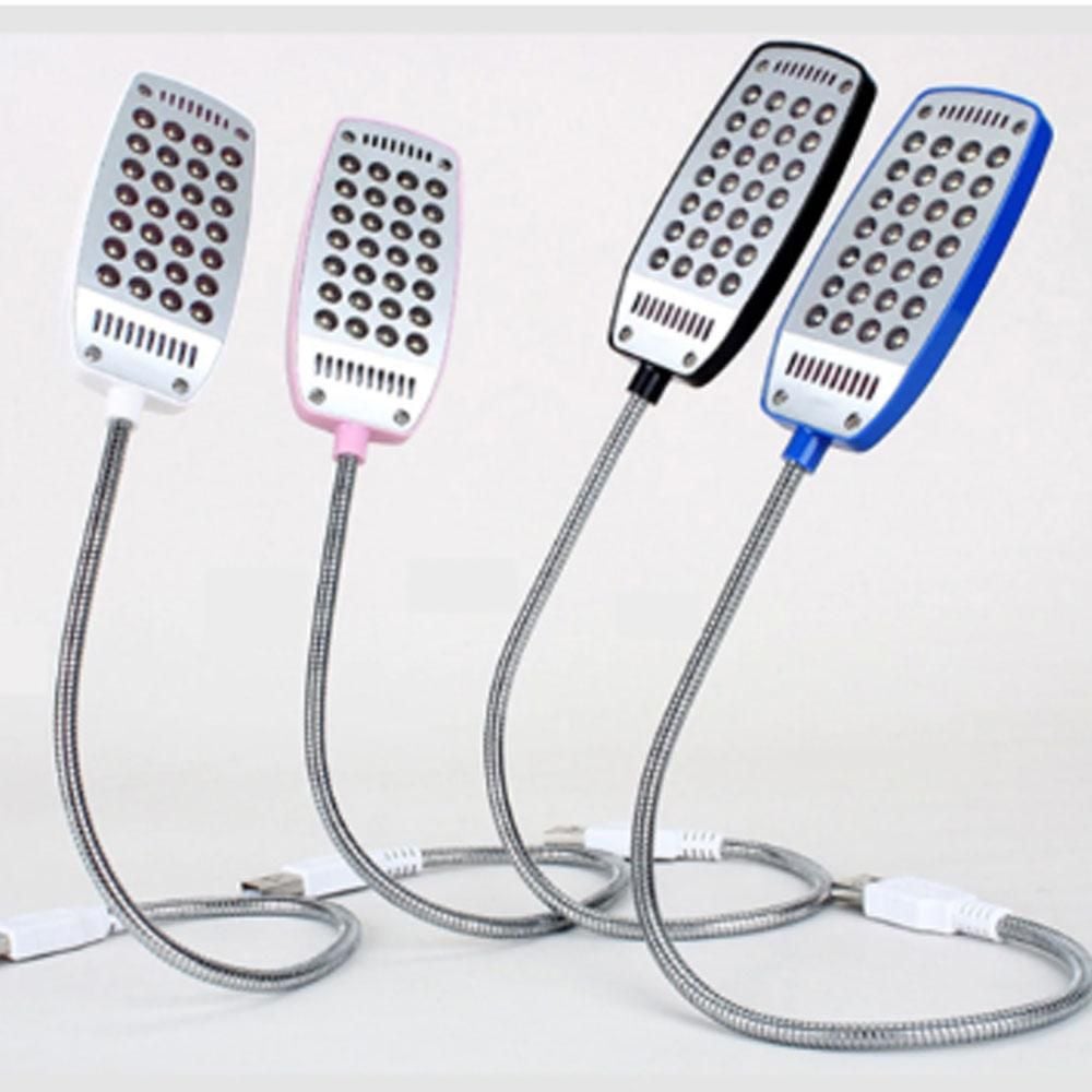 독서램프 LED 라이트 USB 조명 노트북 스탠드 후레쉬 블랙 SE00571 - 메인 이미지