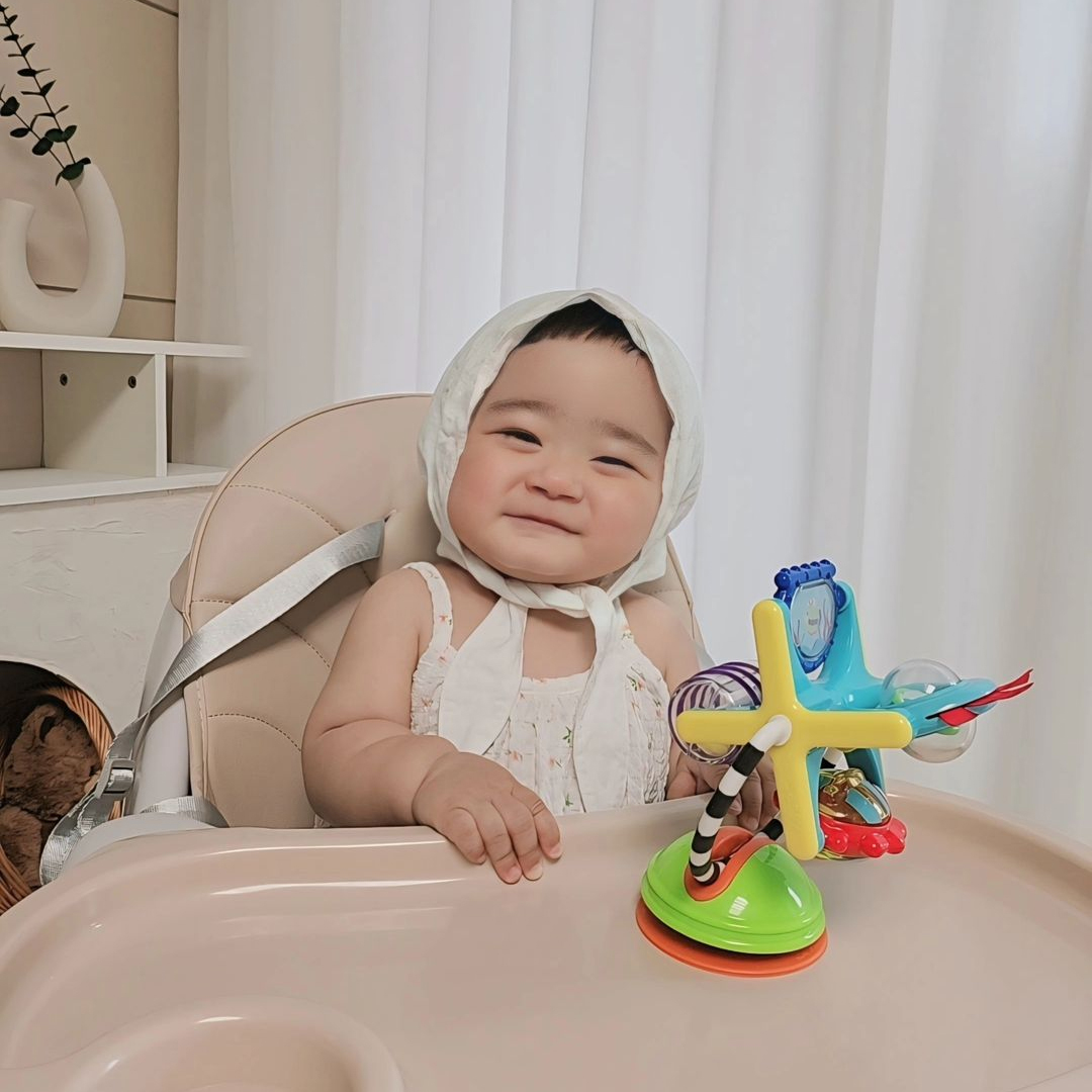 쎄씨 바다 친구 흡착 회전 딸랑이 백일 돌 장난감 신생아 아기 국민 선물 감각 놀이